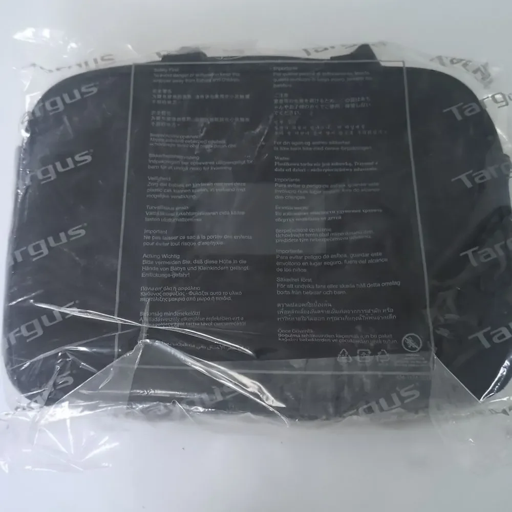 NWT Targus 12.1” Intellect Slim Slipcase Bag Black Laptop Case Organizer